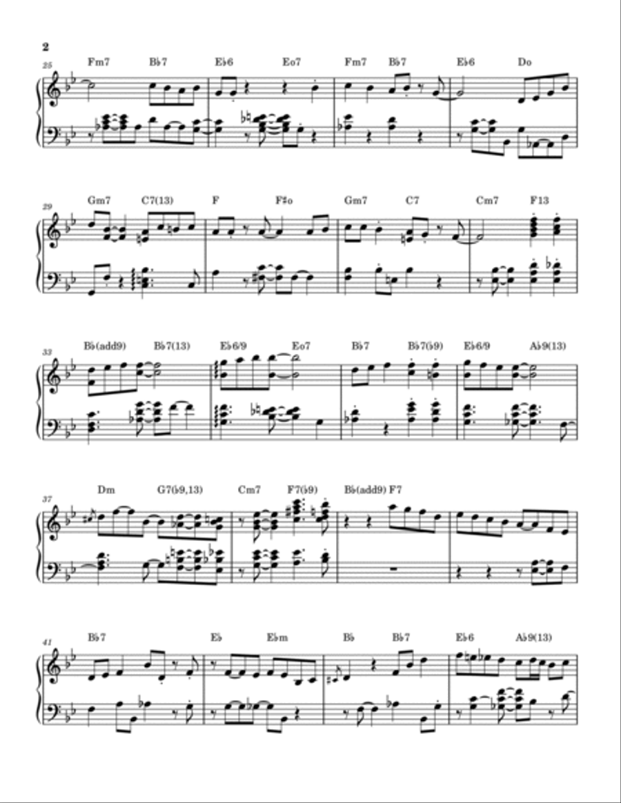 Santa Claus Is Comin' To Town Piano Solo scores gallery preview page 2