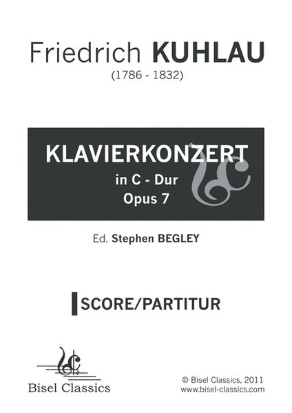 Klavierkonzert in C-Dur, Opus 7
