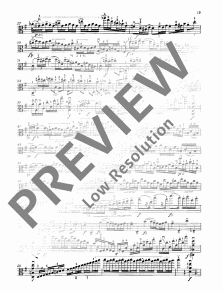 24 Caprices Viola Solo scores gallery preview page 20