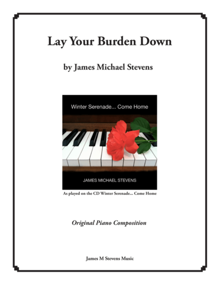 Lay Your Burden Down Piano Solo scores gallery preview page 1