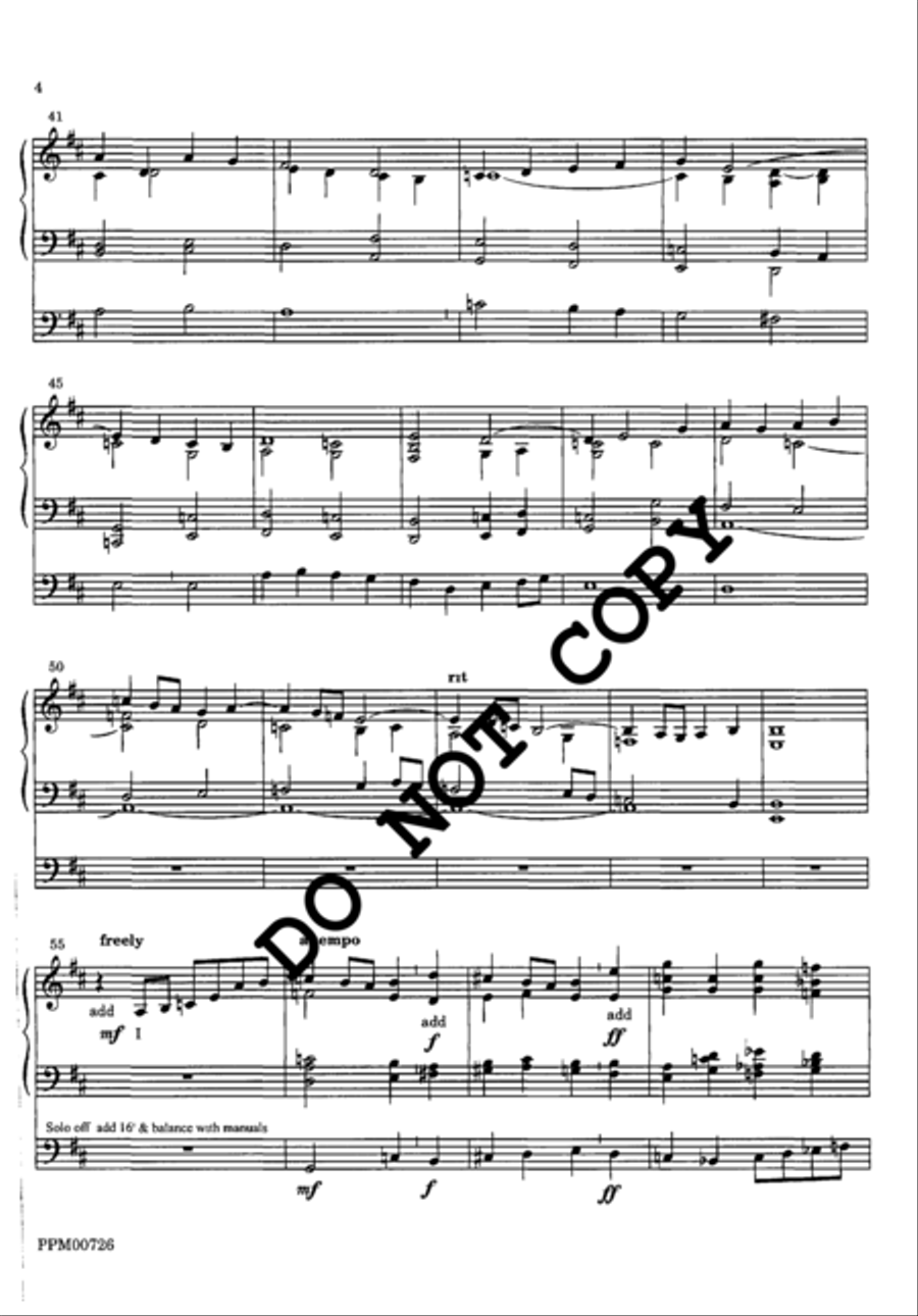 Voluntary on Down Ampney Organ scores gallery preview page 5