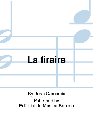 Book cover for La firaire