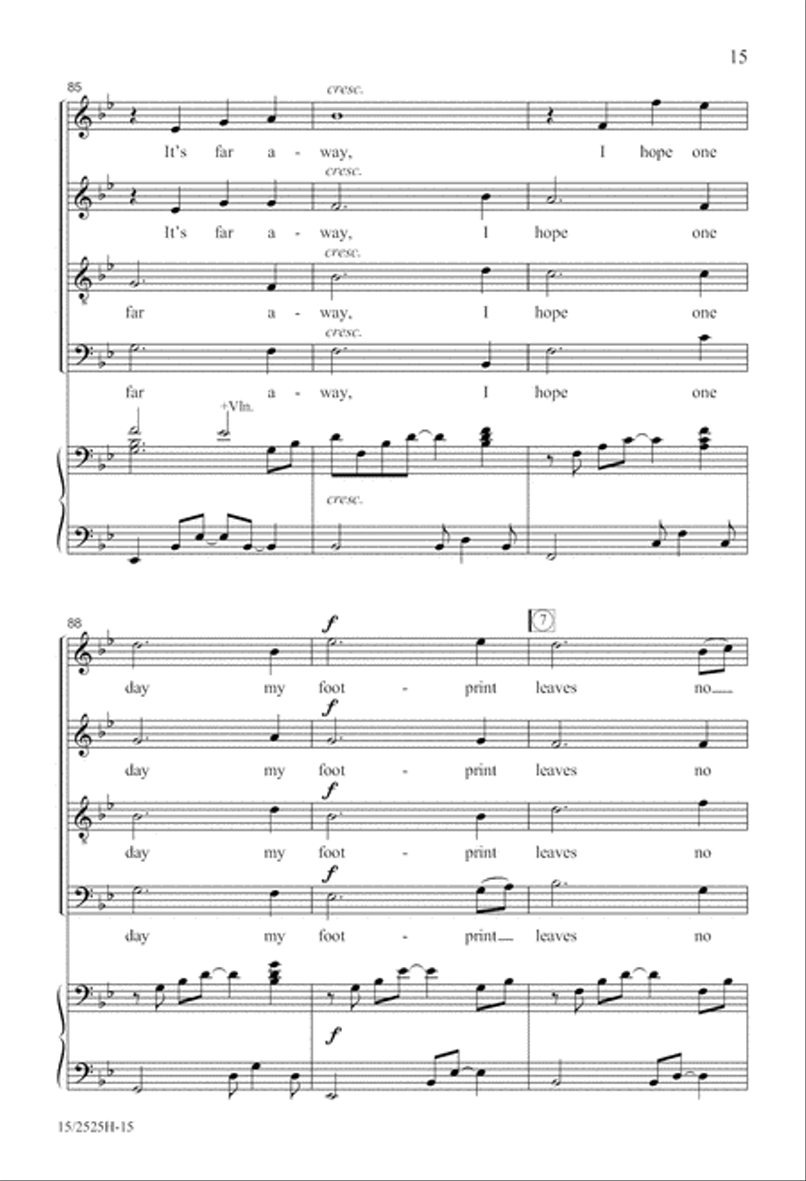 I Will Tread Lightly 4-Part scores gallery preview page 15