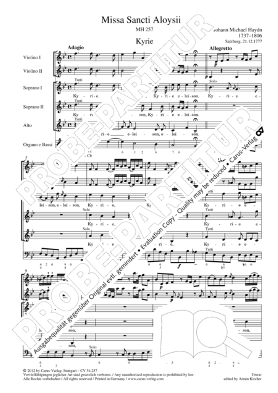 Missa Sancti Aloysii SSA scores gallery preview page 9