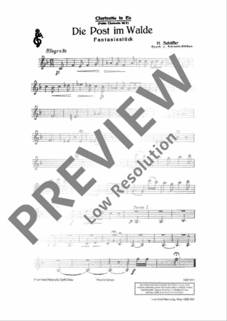 Die Post im Walde Die Post im Walde Concert Band scores gallery preview page 8