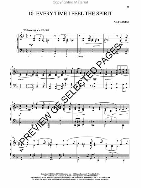 Traditional Spirituals for Solo Piano image number null