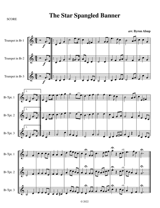 Star Spangled Banner - for 3 Trumpets