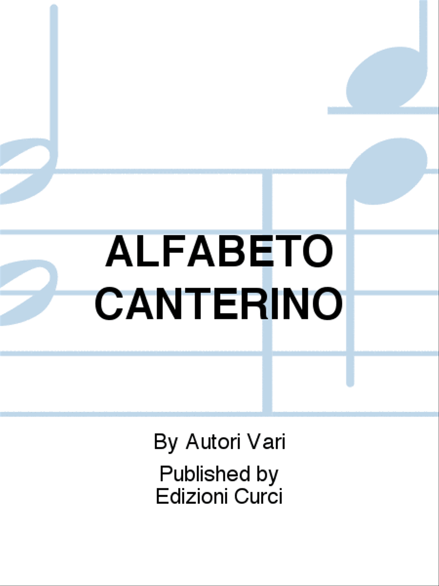 ALFABETO CANTERINO School and Community scores gallery preview page 1