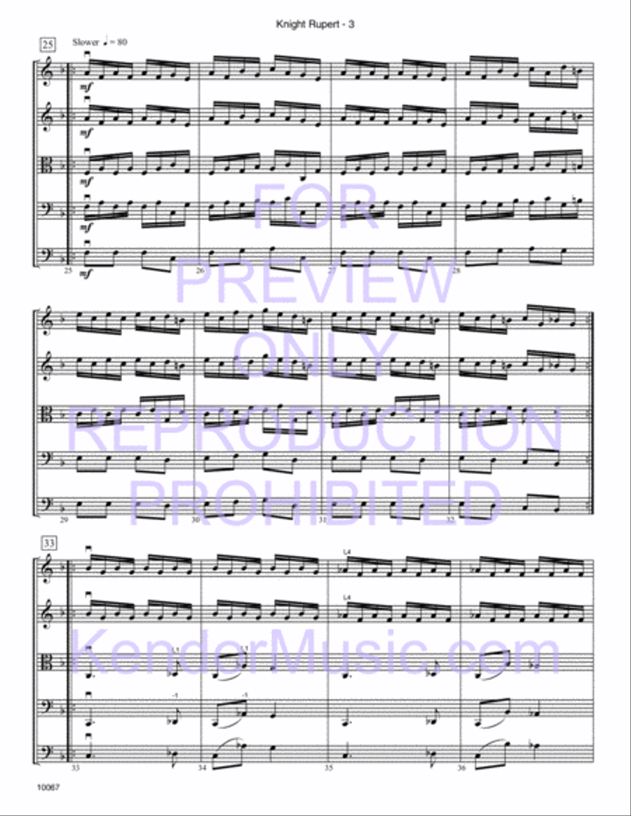 Knight Rupert (Knecht Ruprecht From Album For The Young) String Orchestra scores gallery preview page 5