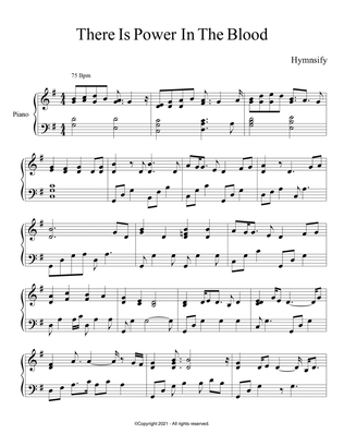 PIANO - There Is Power In The Blood (Piano Hymns Sheet Music PDF)