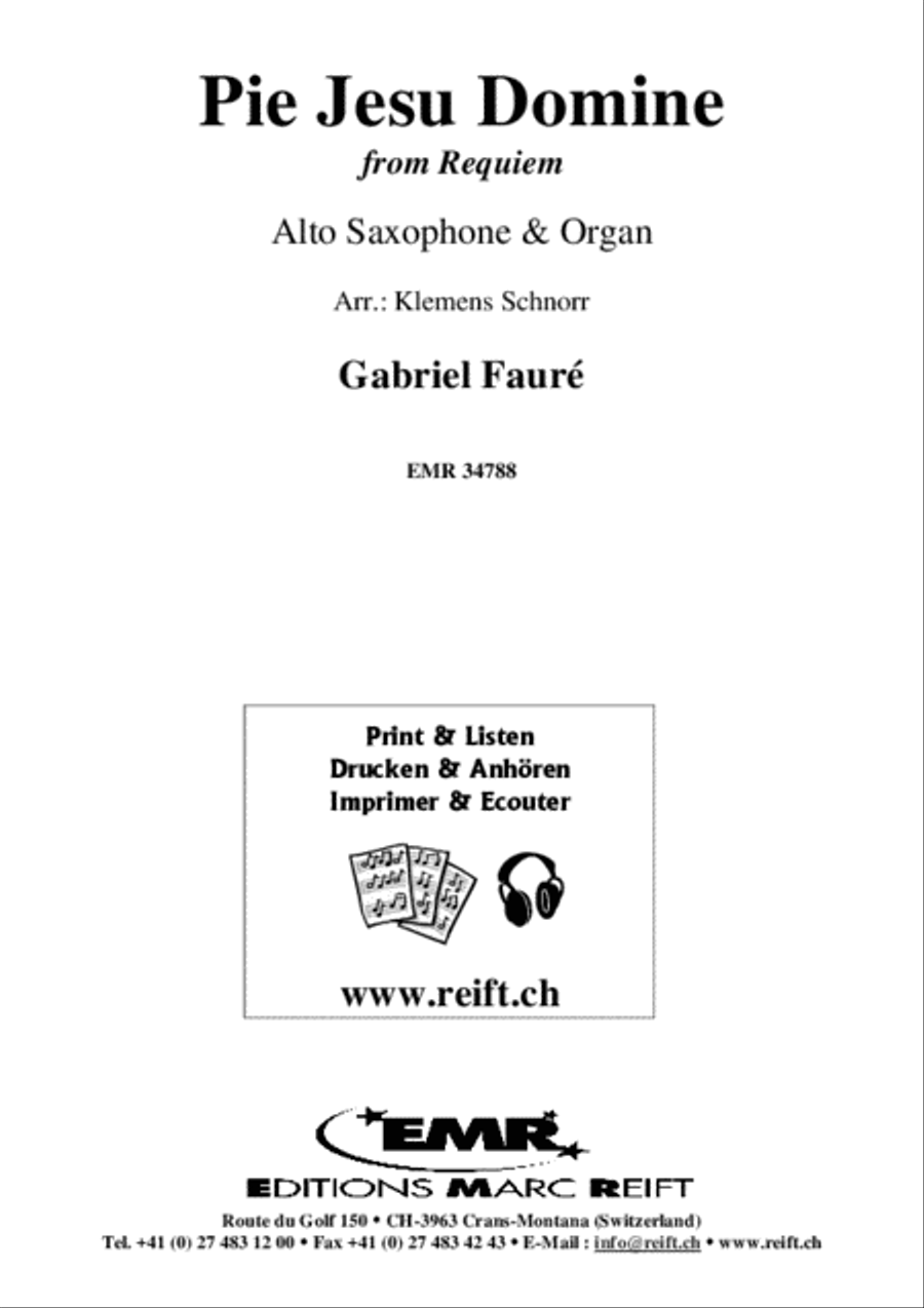 Pie Jesu Domine Pie Jesu Domine Alto Saxophone scores gallery preview page 2
