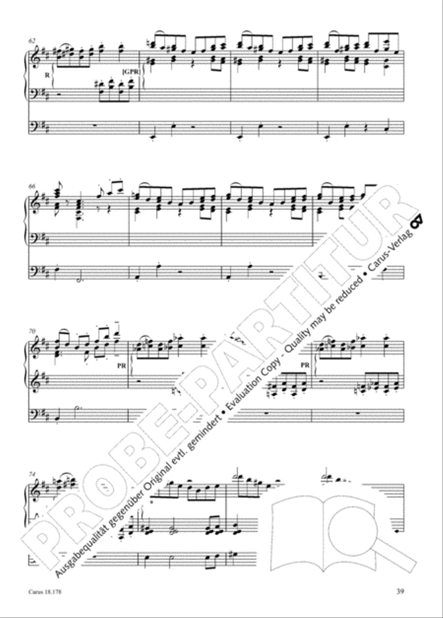 Symphonie No. II pour Orgue Organ scores gallery preview page 54