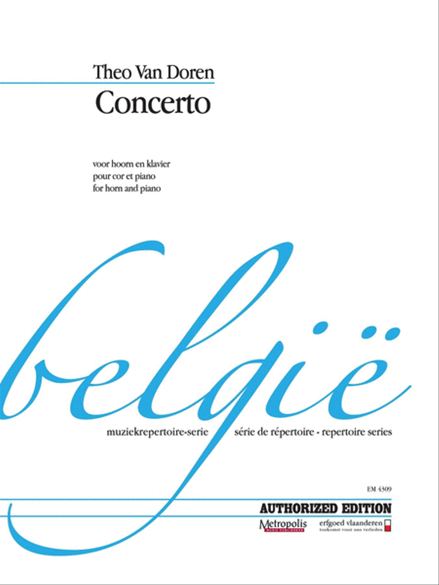 Concerto for Horn and Piano Piano Accompaniment scores gallery preview page 1