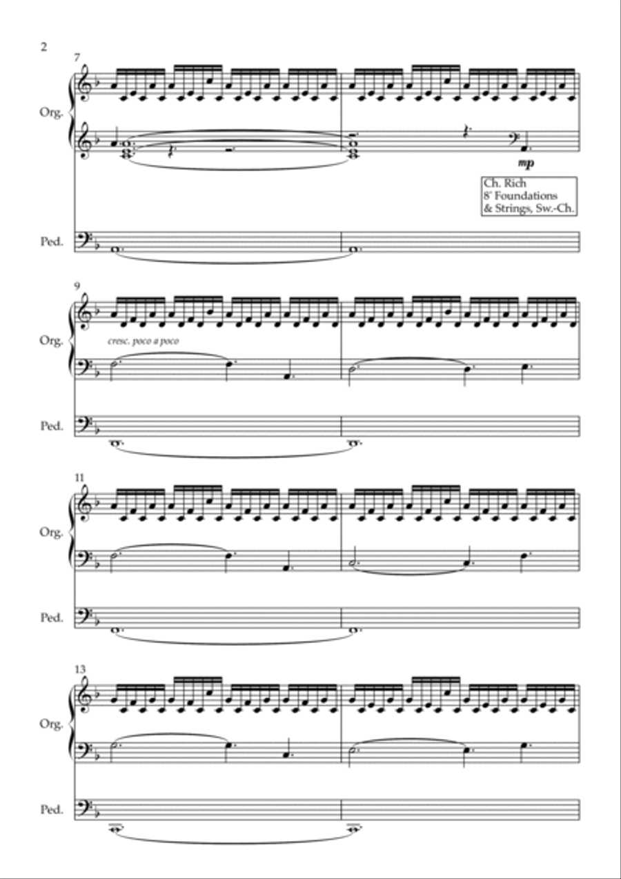 Chevalier De Sangreal Organ Solo scores gallery preview page 4