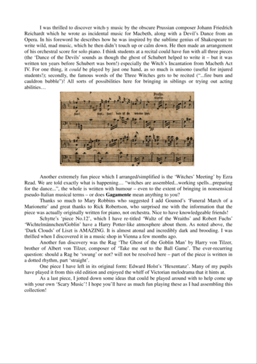 SPOOKY! 31 Eerie Piano Solos from Telemann to Tilzer Piano Solo scores gallery preview page 5