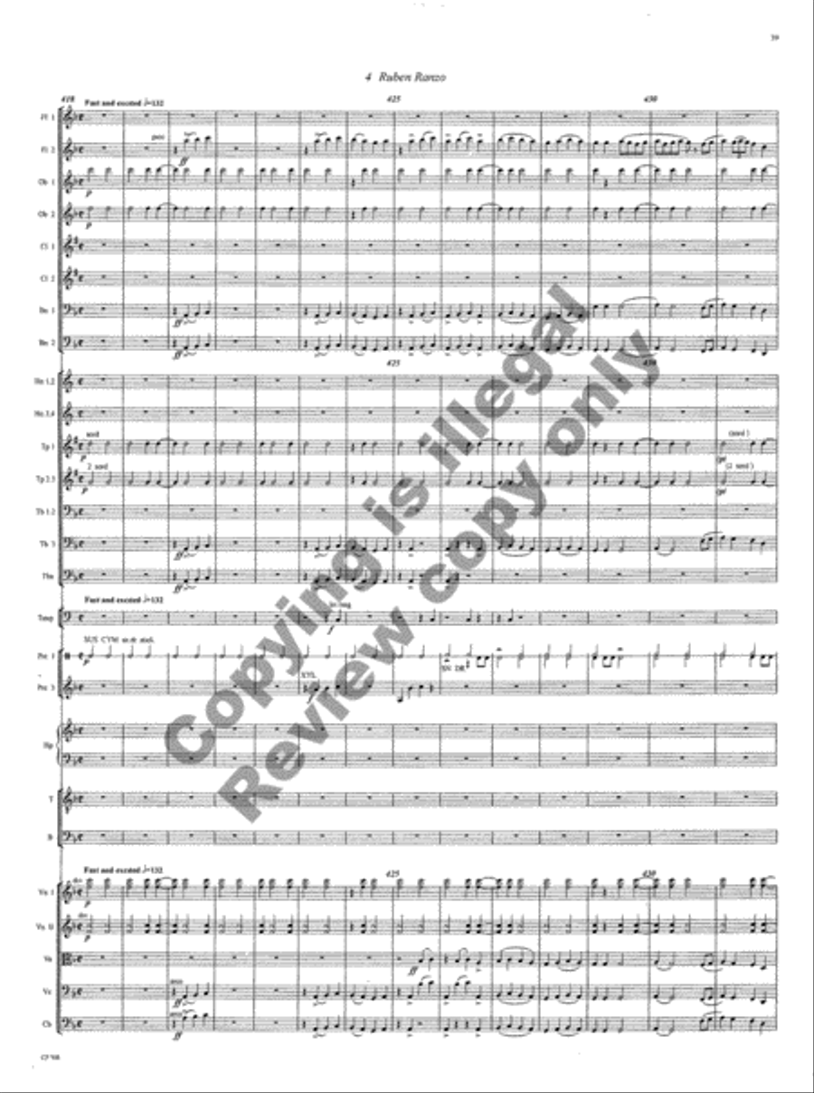 American Folk Song Suite (Orchestra Score) Choir scores gallery preview page 95
