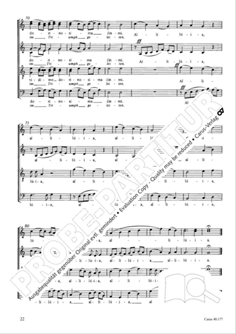 Neun liturgische Chore Collection / Songbook scores gallery preview page 23