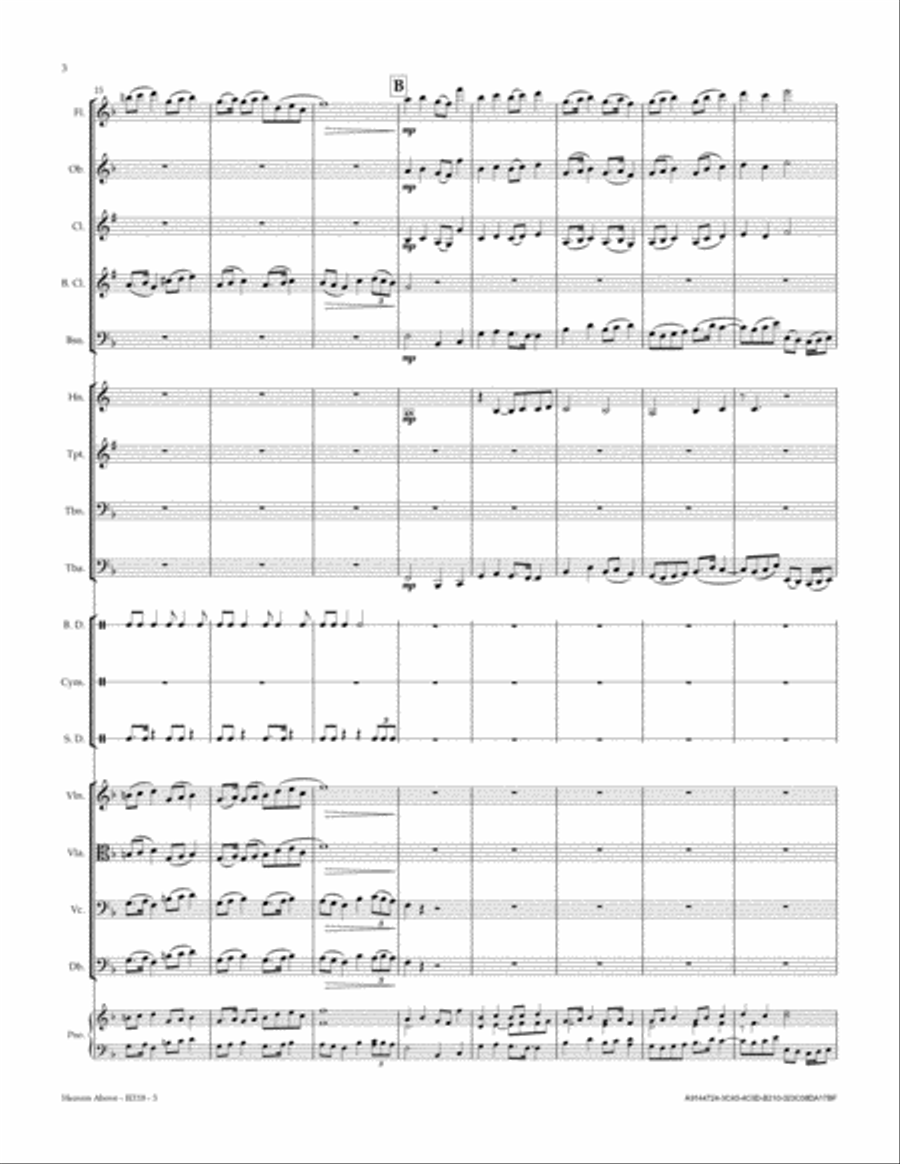 Heaven Above Full Orchestra scores gallery preview page 4
