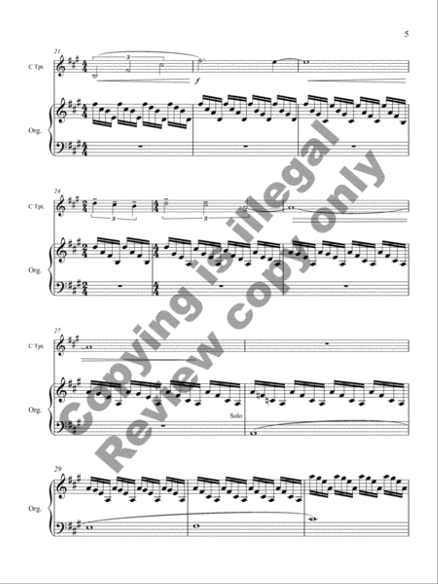 Blue, Green, Red Trumpet scores gallery preview page 10
