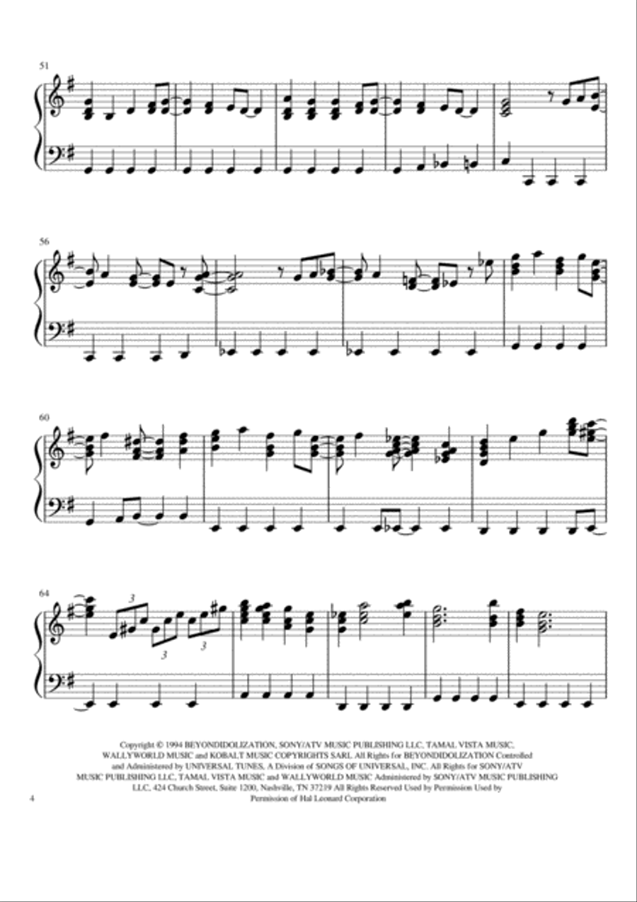 All I Want For Christmas Is You Easy Piano scores gallery preview page 4