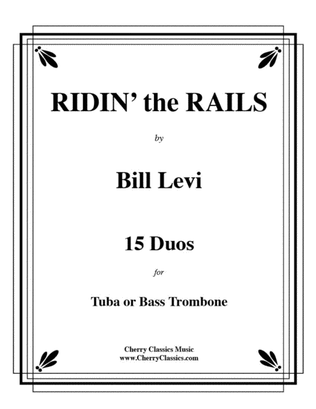 Book cover for Ridin' the Rails, duos for Tuba or Bass Trombone