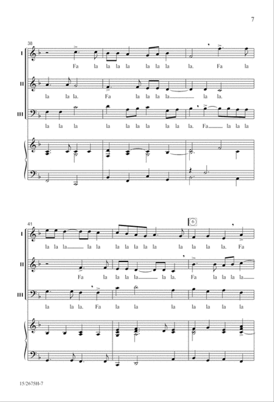 Fire, Fire, My Heart 4-Part scores gallery preview page 7