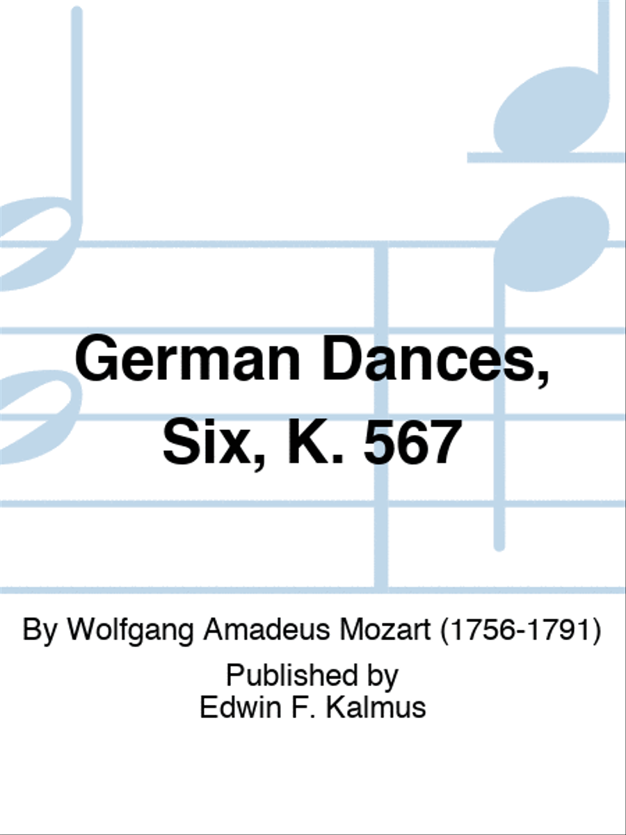 German Dances, Six, K. 567 Set of Parts scores gallery preview page 1