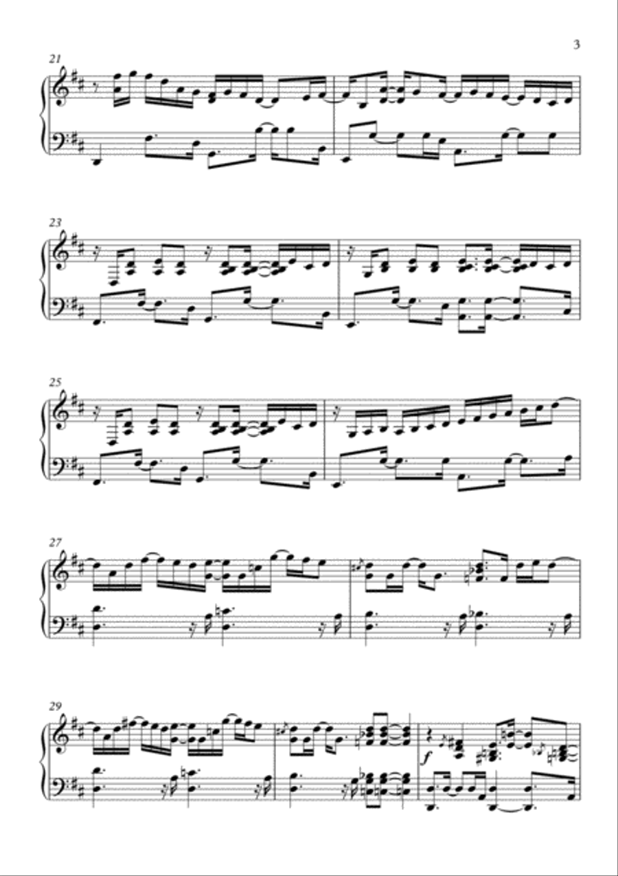 Weckruf - Wake up! by Piano Melancolía Piano Solo scores gallery preview page 3
