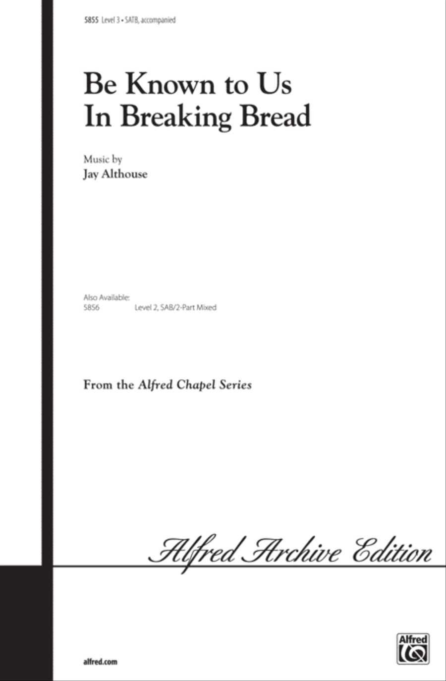 Be Known to Us in Breaking Bread 4-Part scores gallery preview page 1