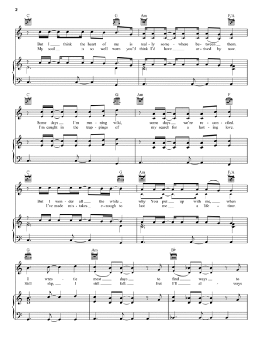 Always Have, Always Will Always Have, Always Will Piano, Vocal, Guitar scores gallery preview page 2