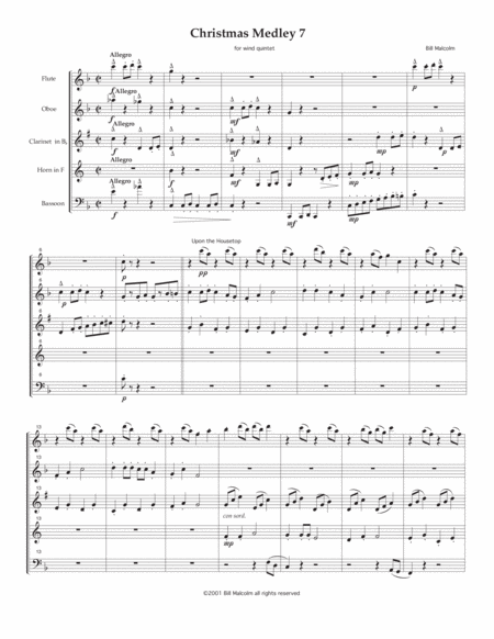 Christmas Medley 7 for wind quintet image number null