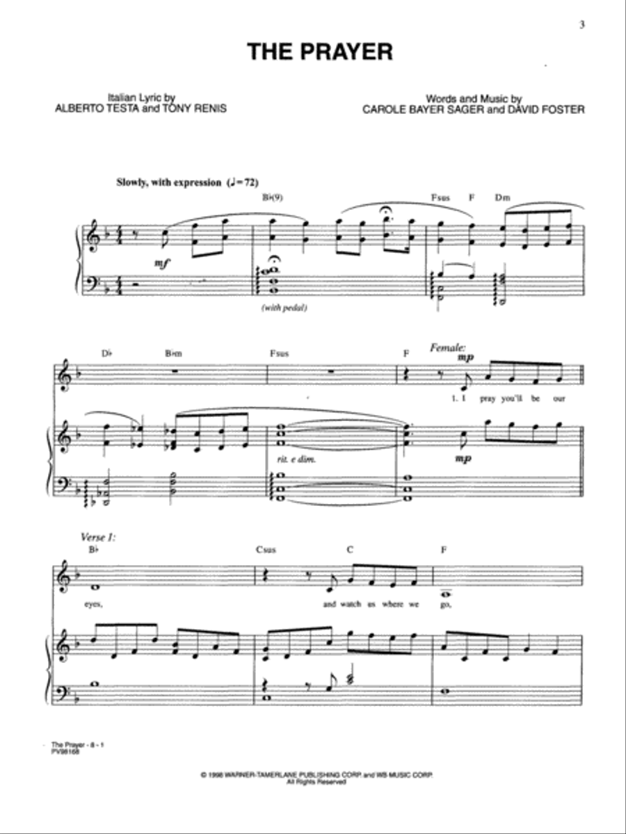 The Prayer Small Ensemble scores gallery preview page 2