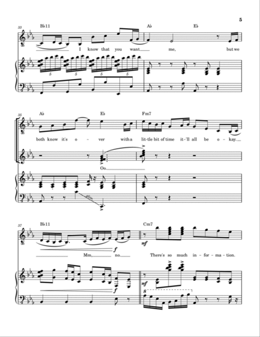 Wherever I Go Piano, Vocal, Guitar scores gallery preview page 6
