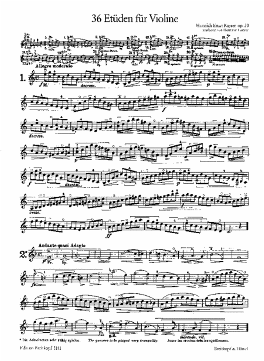 36 Studies Op. 20