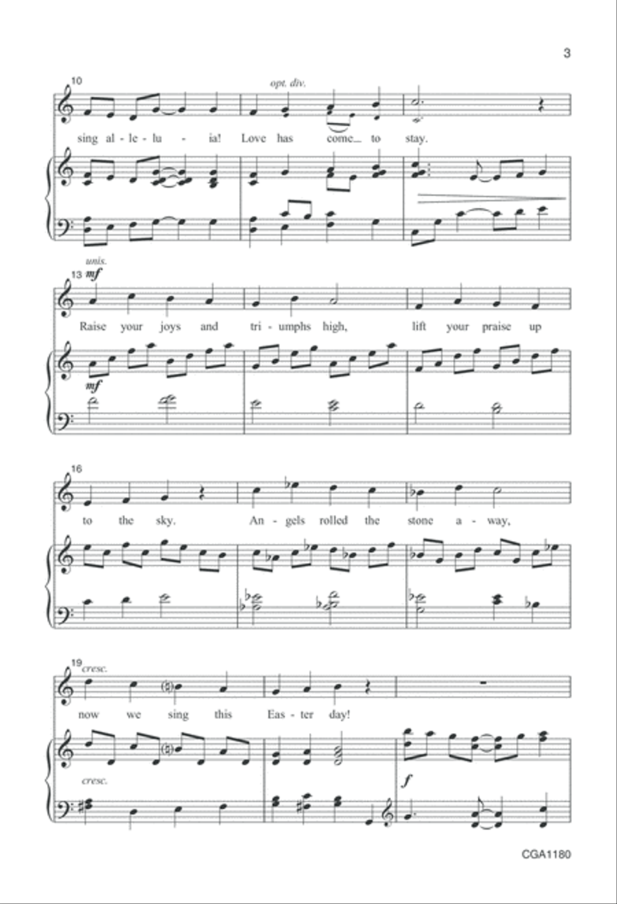 Christ is Risen Christ is Risen Choir scores gallery preview page 3