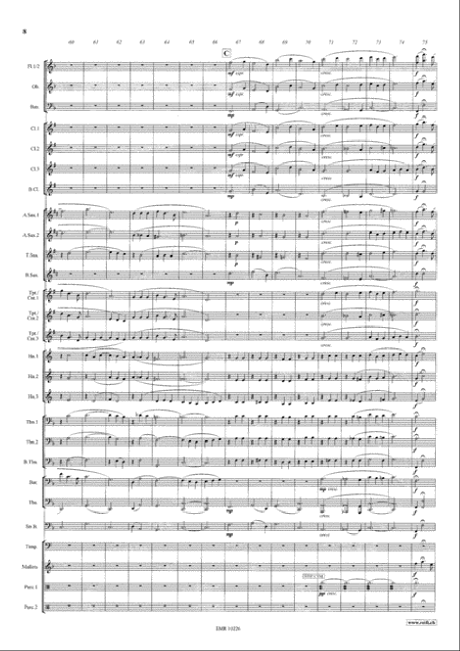 Die Zirkusprinzessin Concert Band scores gallery preview page 9