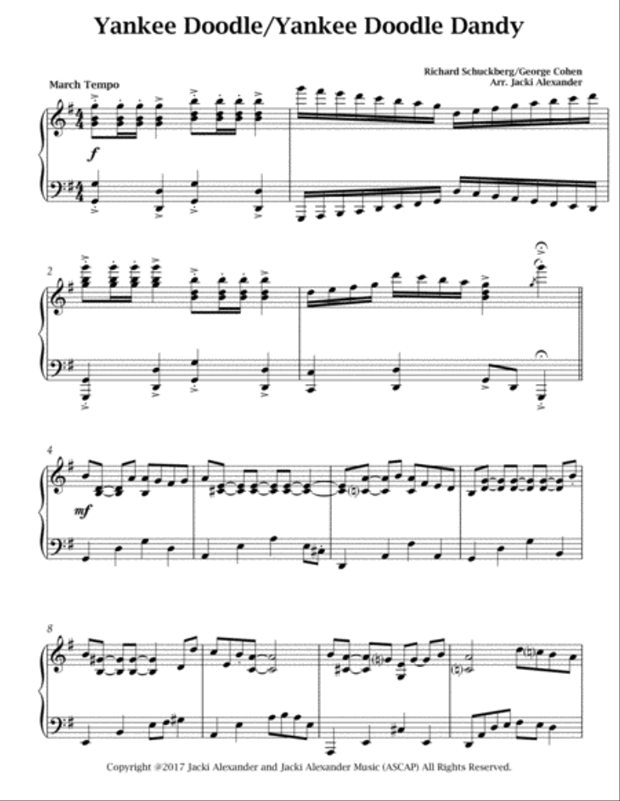 Yankee Doodle Medley Piano Method scores gallery preview page 2
