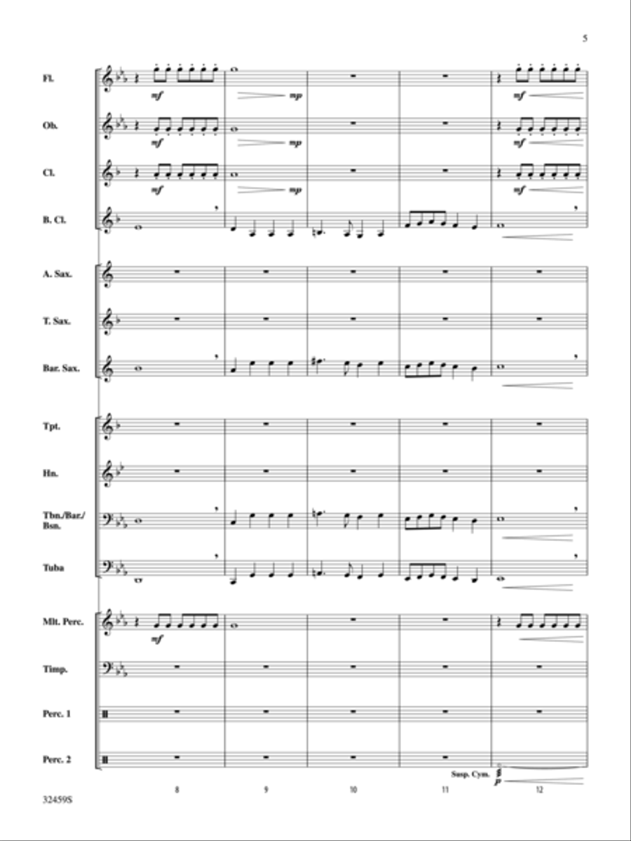 Royal March of the Lion Concert Band scores gallery preview page 4