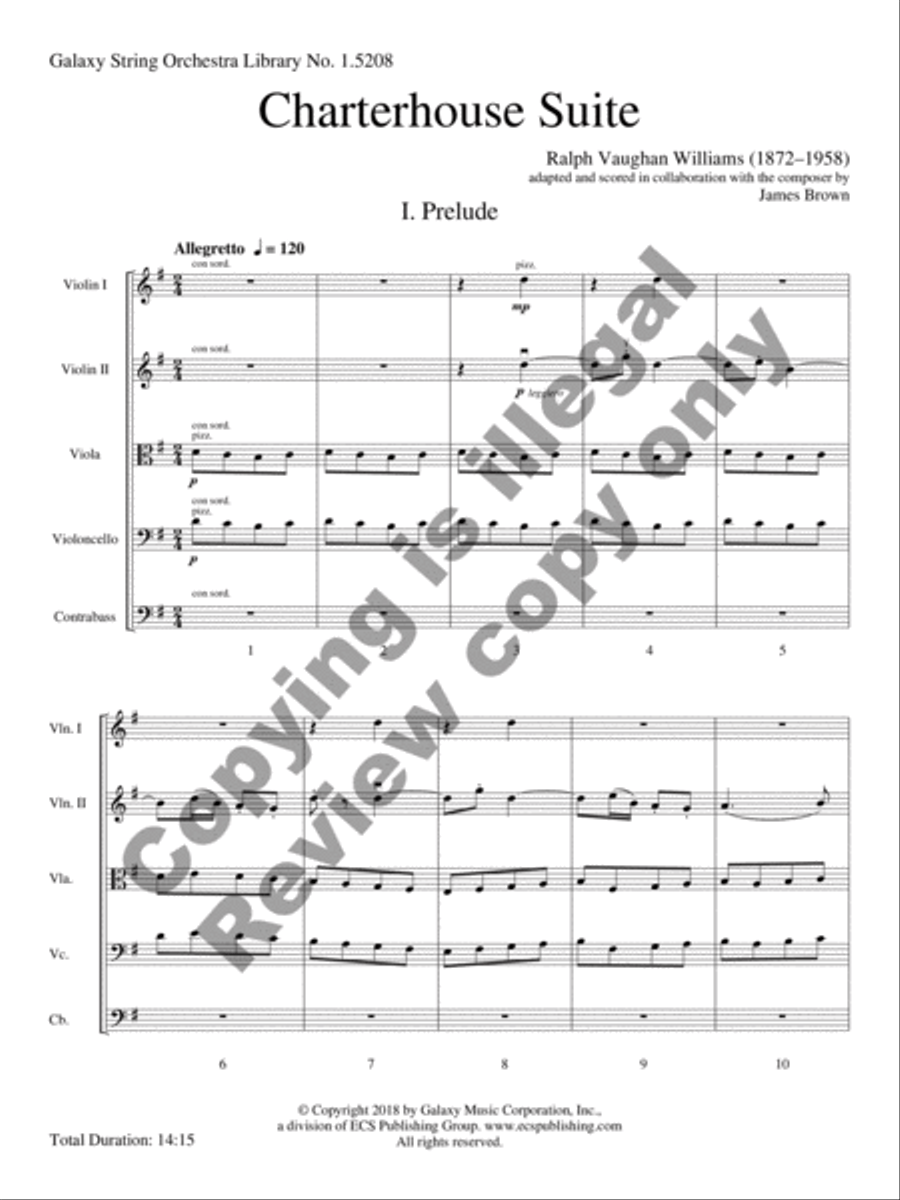 Charterhouse Suite String Orchestra scores gallery preview page 3
