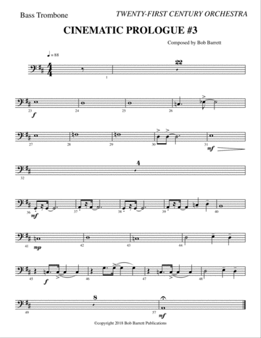 CINEMATIC PROLOGUE #3 Full Orchestra scores gallery preview page 2
