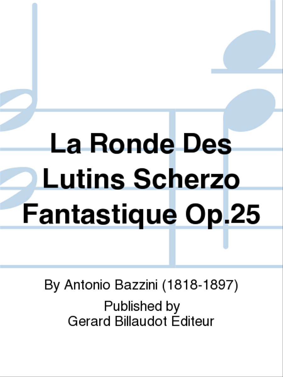 La Ronde Des Lutins Scherzo Fantastique Op. 25 Chamber Music scores gallery preview page 1