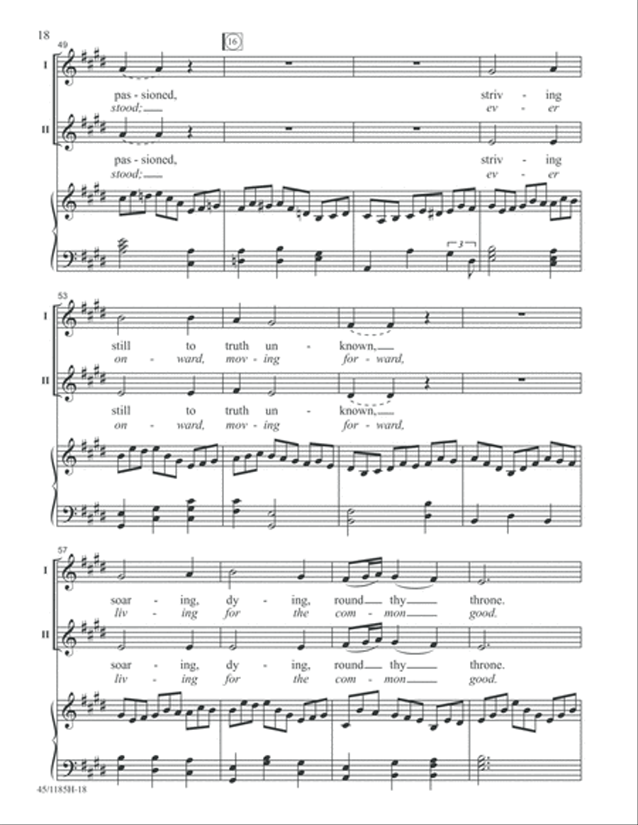 Bach for Young Voices 2-Part scores gallery preview page 18