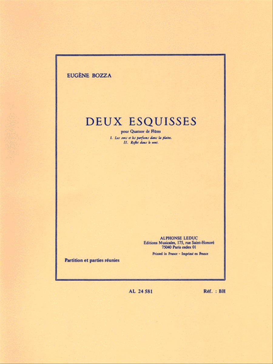 2 Esquisses (flutes 4) Flute scores gallery preview page 1