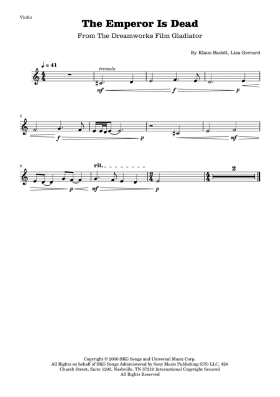 The Emperor Is Dead The Emperor Is Dead String Duet scores gallery preview page 2
