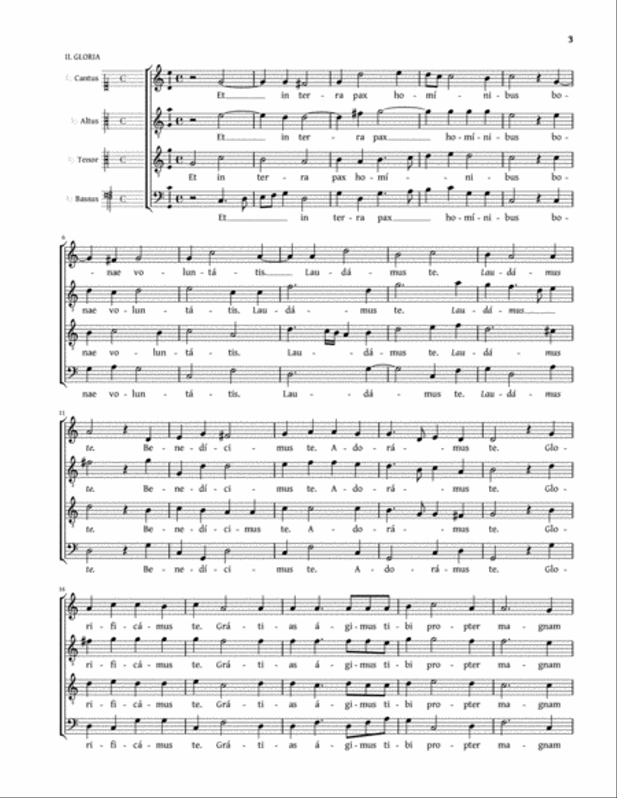 Missa Laudate Dominum a 4 (Steuerlein) 4-Part scores gallery preview page 3