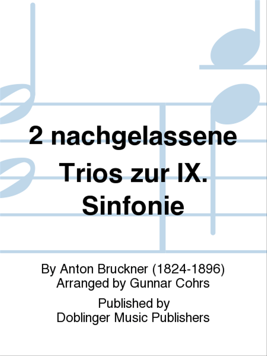2 nachgelassene Trios zur IX. Sinfonie Score scores gallery preview page 1