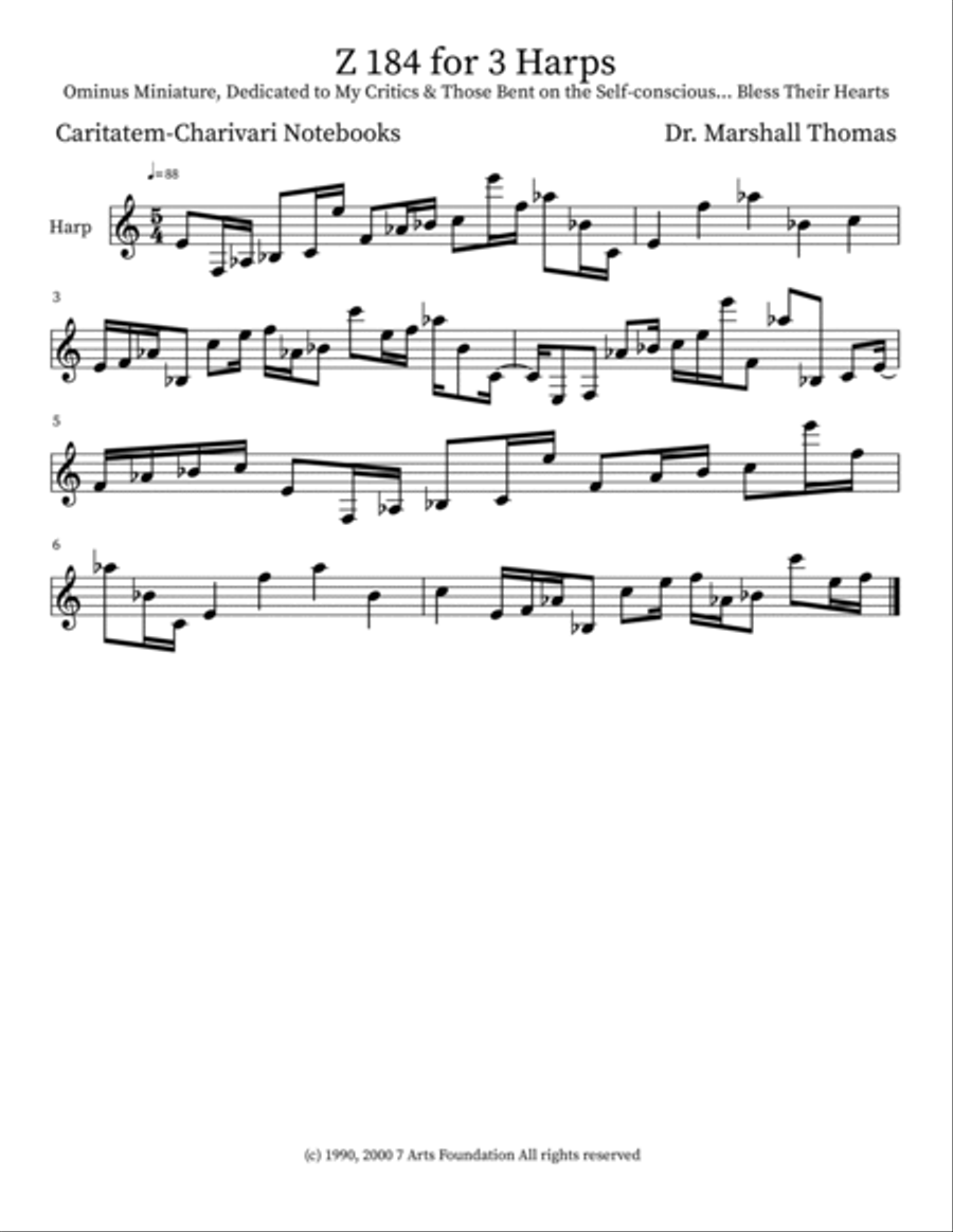 Z 184 for 3 Harps Harmonica scores gallery preview page 3