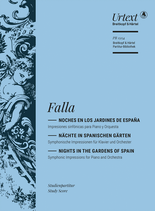 Book cover for Noches en los jardines de Espana