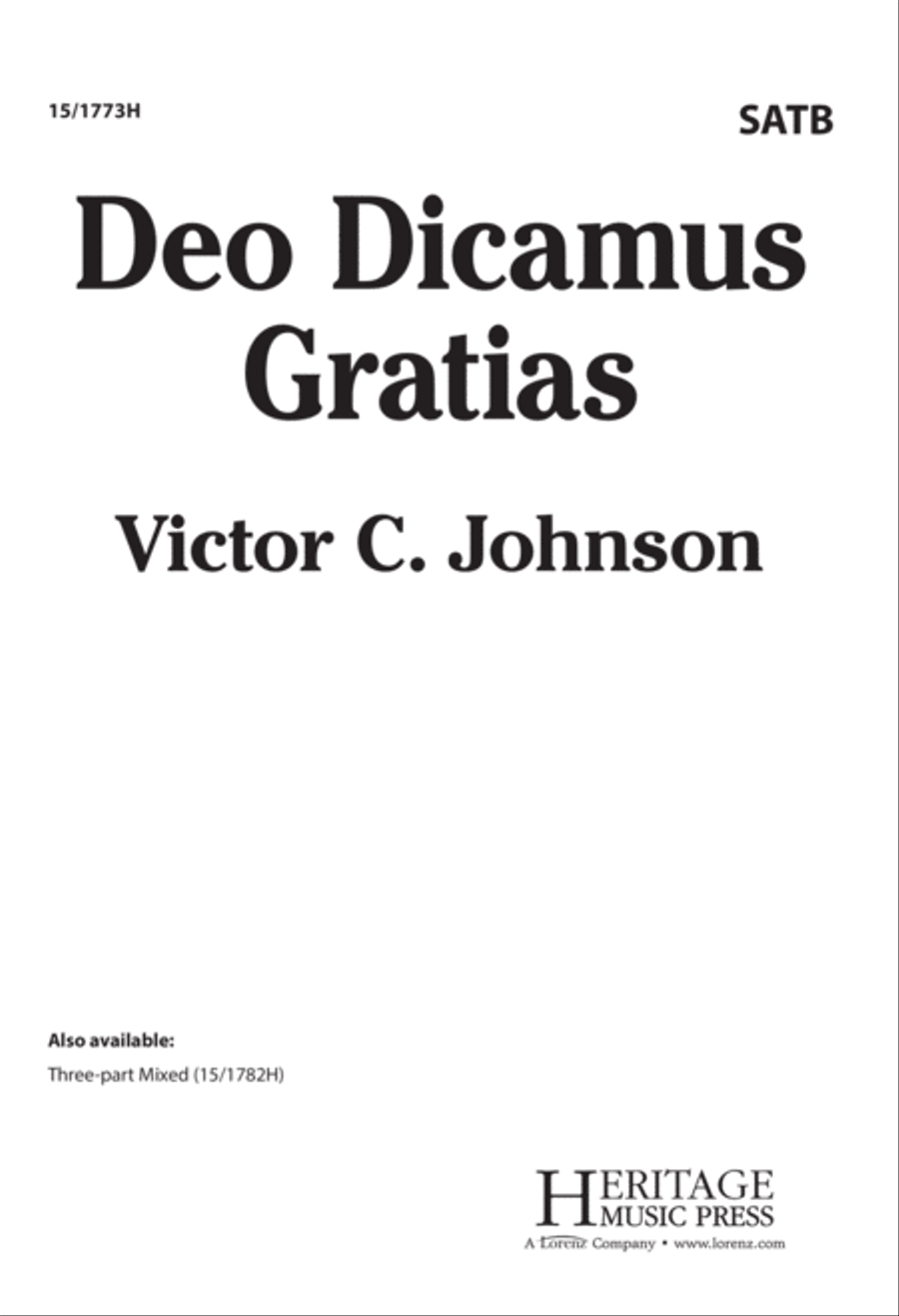 Deo Dicamus Gratias Deo Dicamus Gratias 4-Part scores gallery preview page 1