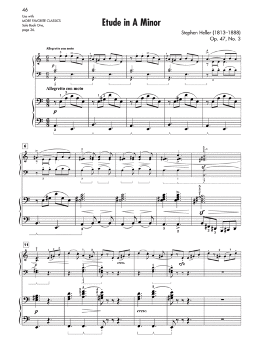 More Favorite Classics, Book 1 Piano Solo scores gallery preview page 3